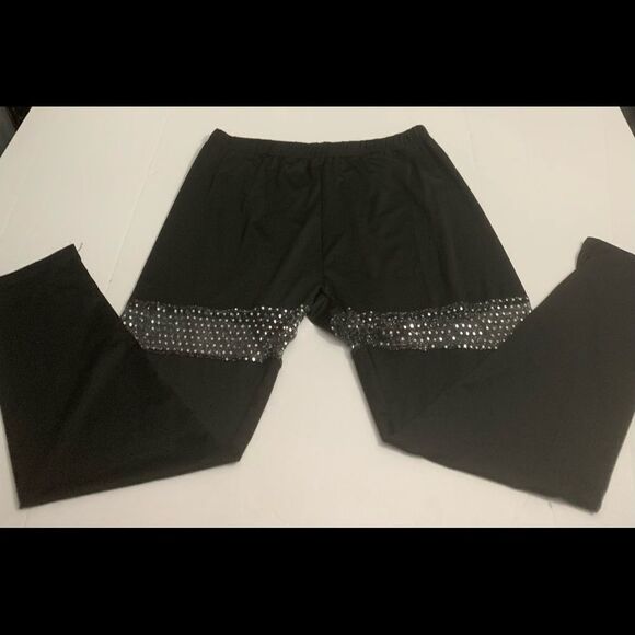 Bling Mesh Panel Leggings - Picture 3 of 5
